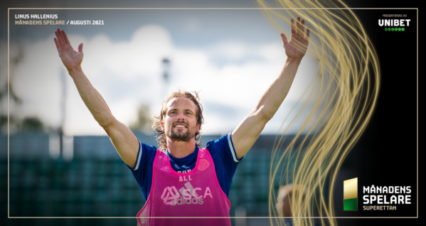 Linus Hallenius är Månadens Spelare i augusti