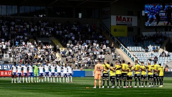 Tyst minut för att hedra offren i samband med Belgien – Sverige