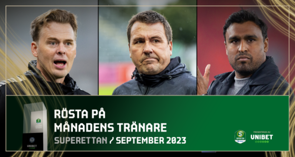 De kan bli Månadens Tränare i september